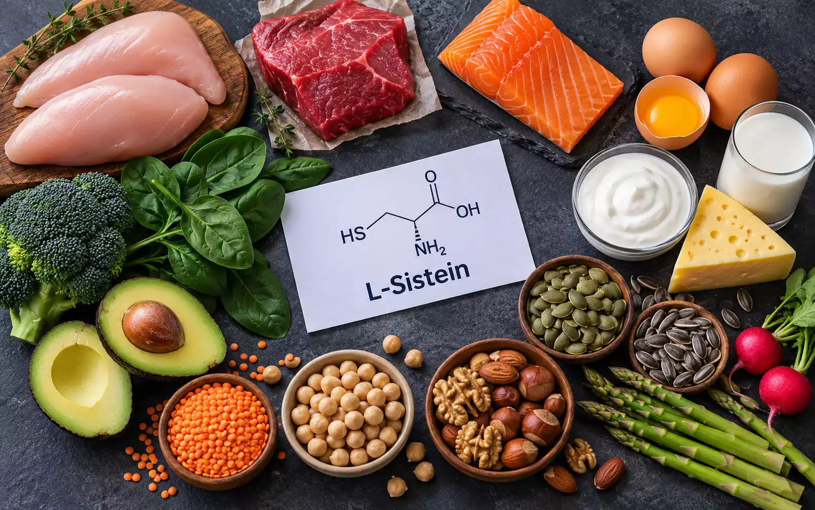 l sistein içeren besinler