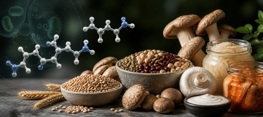 Spermidin, hücre içinde doğal olarak bulunan ve protein döngüsü ile hücresel yenilenme süreçlerini görev alan bir poliamin bileşiğidir.