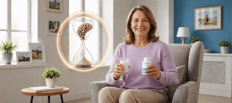 Vitamin D, K2 ve minerallerin dengeli etkileşimi, kalsiyumun emilmesini ve doğrudan kemik dokusuna taşınarak depolanmasını sağlar.
