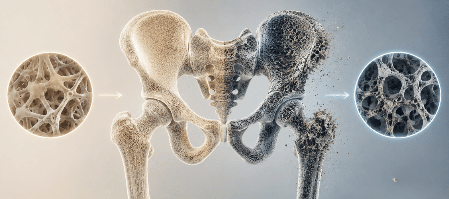 Osteoporoz, kemik kütlesinin azalması ve doku yapısının zayıflamasıyla kemiklerin kırılgan hale gelmesine neden olan sistemik bir iskelet hastalığıdır.