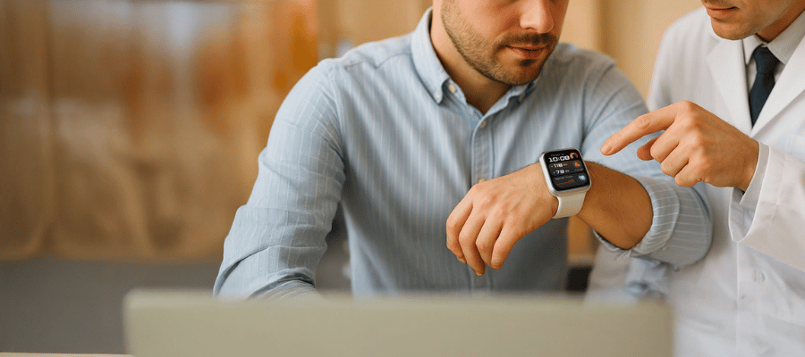 Giyilebilir cihazlar, kan şekeri, tansiyon ve oksijen seviyesi gibi biyolojik ölçümleri takip ederek erken uyarı sağlayabilir. 