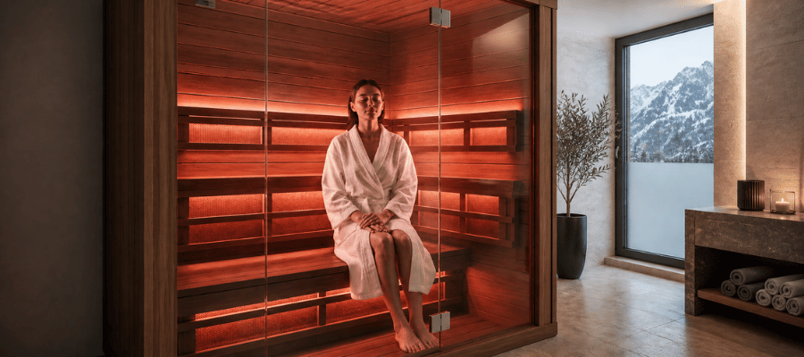 Kızılötesi sauna ile uzun vadede hücresel dayanıklılık artar ve yaşlanma belirtilerinin yavaşlaması mümkün hale gelir.